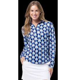 San Soleil San Soleil Solcool Print Mock Long Sleeve Paddywack