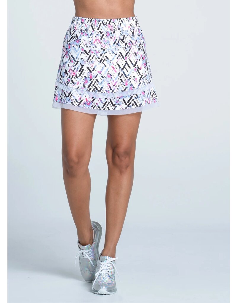 Lucky In Love Lucky in Love Wild Bloom Skort White 15.75"
