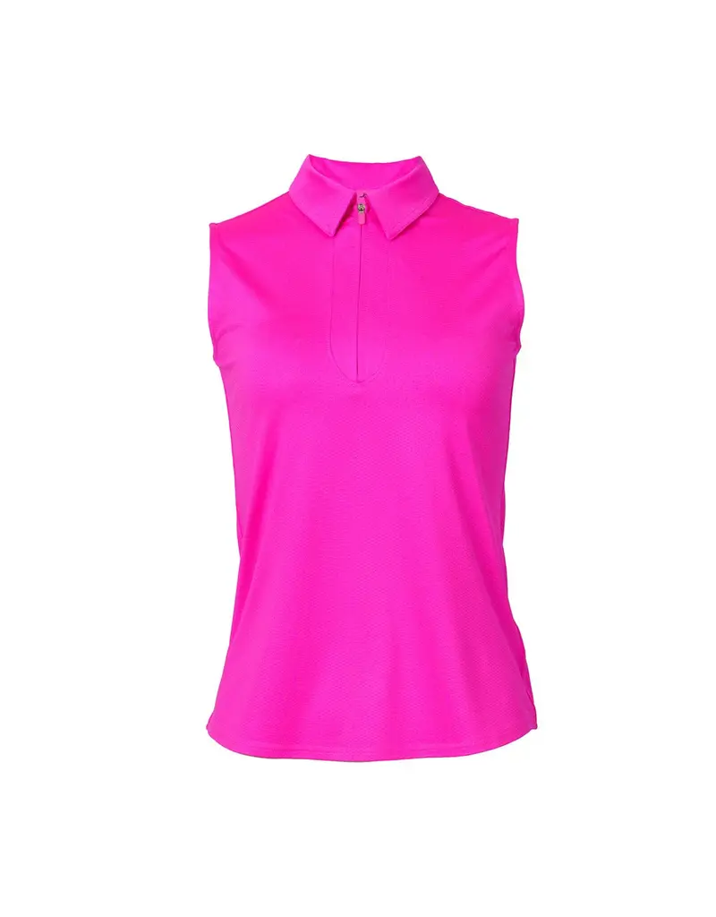 Jofit Jofit Sleeveless Polo Florescent Pink