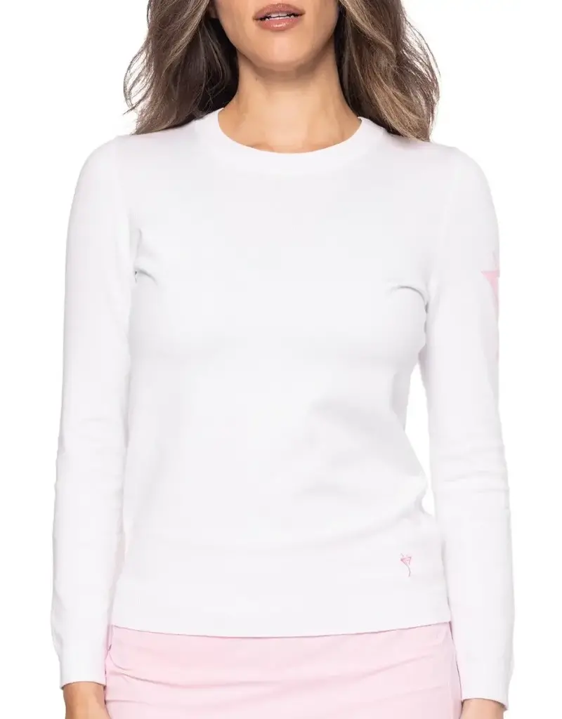 Golftini Golfini Martini Crew Neck Sweater White
