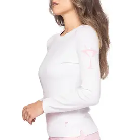Golftini Golftini Martini Crew Neck Sweater White