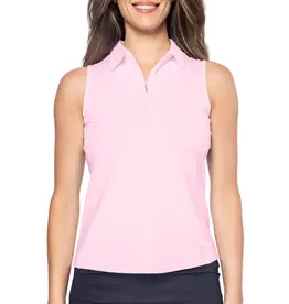 Golftini Golftini Sleeveless Zip Stretch Rose Pink
