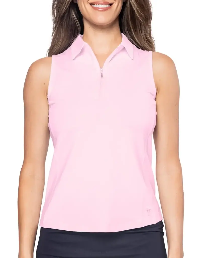 Golftini Golftini Sleeveless Zip Stretch Rose Pink