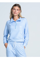 Lucky In Love Lucky in Love Renew Heather Zip Long Sleeve Powder