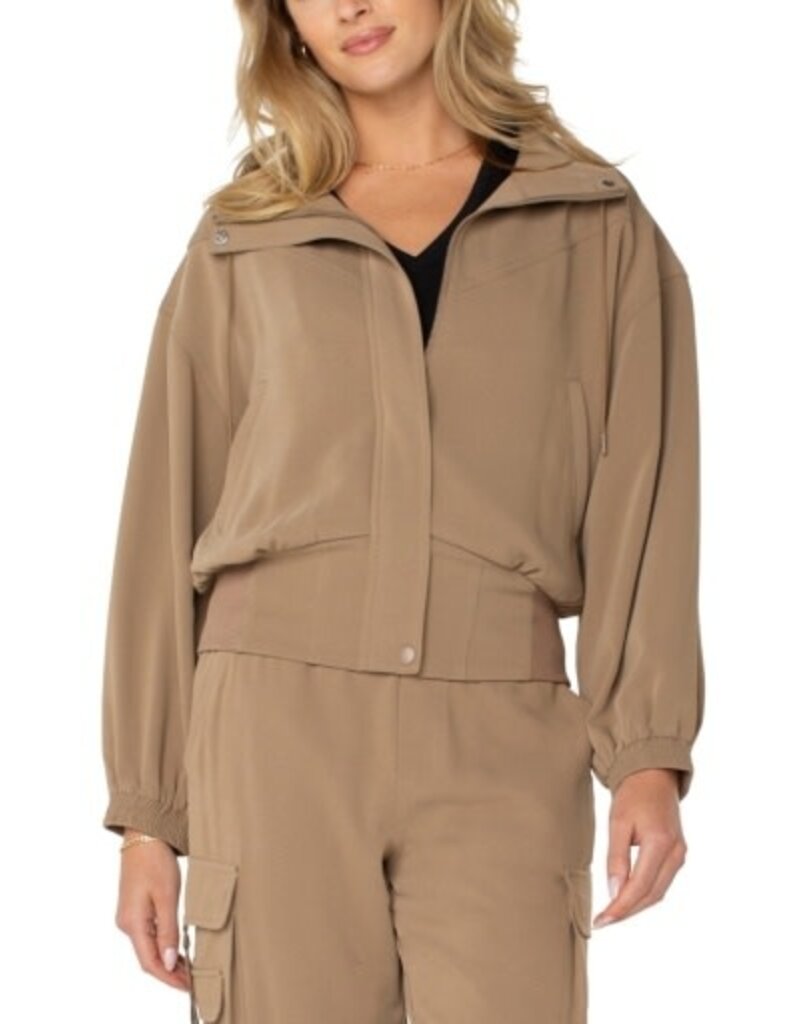 Liverpool Los Angeles Liverpool Zip Up Dolman Jacket Palo Santo L