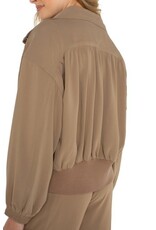 Liverpool Los Angeles Liverpool Zip Up Dolman Jacket Palo Santo L