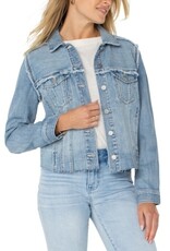 Liverpool Los Angeles Liverpool Multi Fray Trucker Jacket Newport Bay