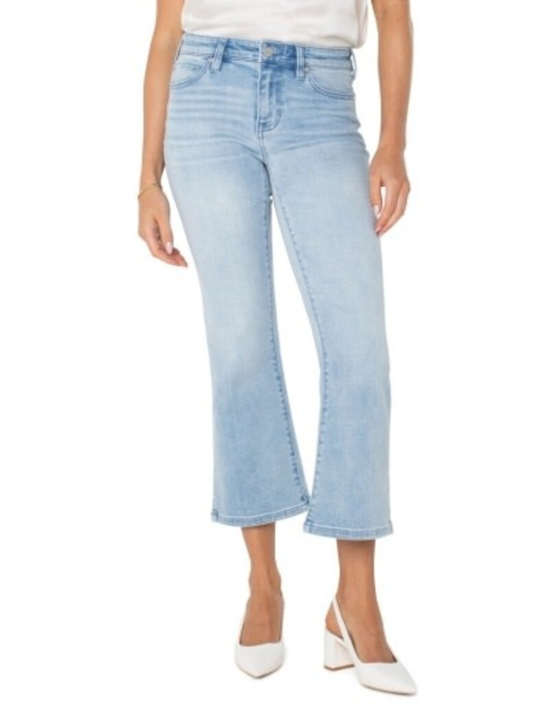 Liverpool Los Angeles Liverpool Hannah Cropped Flare with Slit Hem Clarkdale 25.5" inseam
