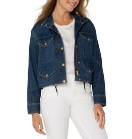 Liverpool Los Angeles Liverpool Cropped Cargo Jacket Laguna Beach