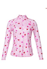 Jofit Jofit Long Sleeve UV Mock Sweetheart Print