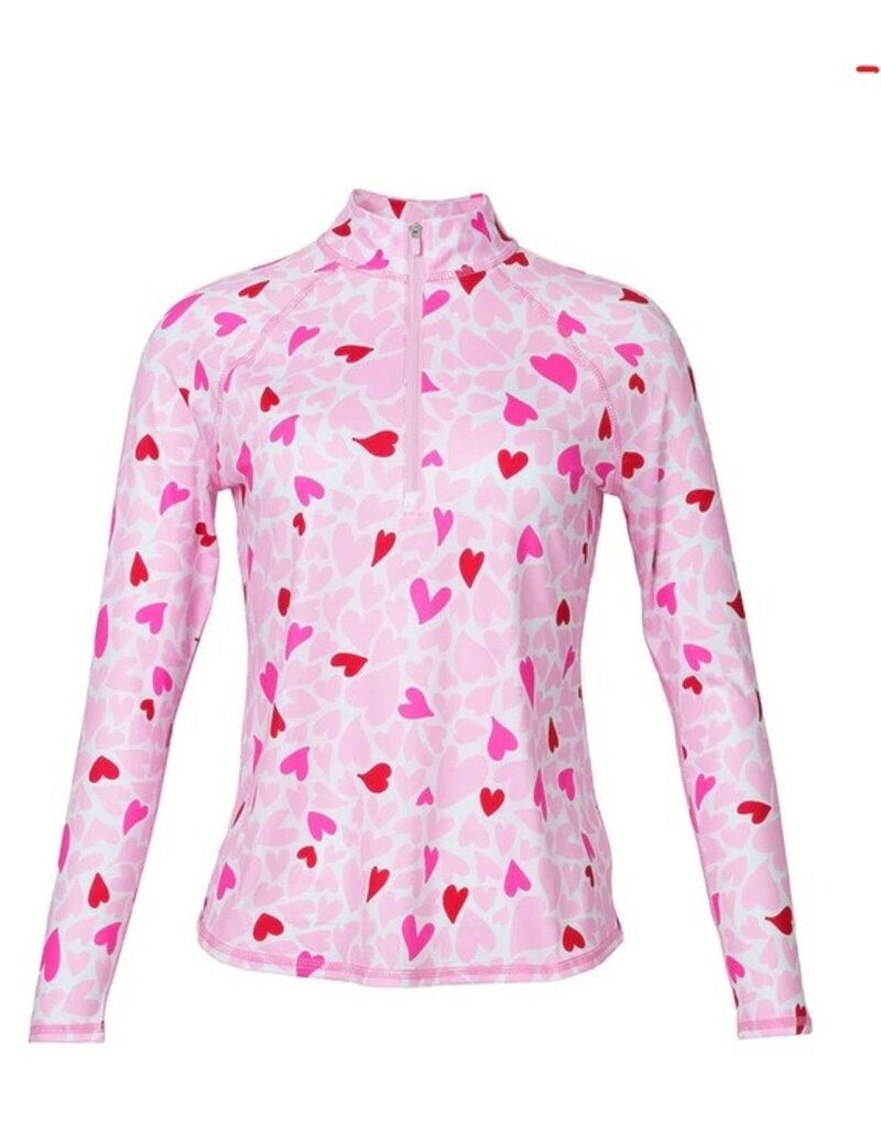Jofit Jofit Long Sleeve UV Mock Sweetheart Print