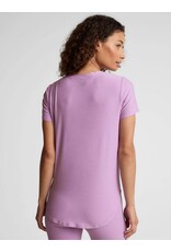 Beyond Yoga Beyond Yoga Featherweight On the Down Low Tee Lilac Petal Heather