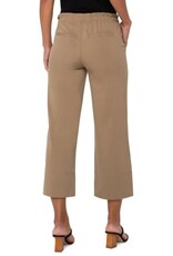 Liverpool Los Angeles Liverpool Pull On Tie Waist Wide Leg Ankle Pants 26" inseam
