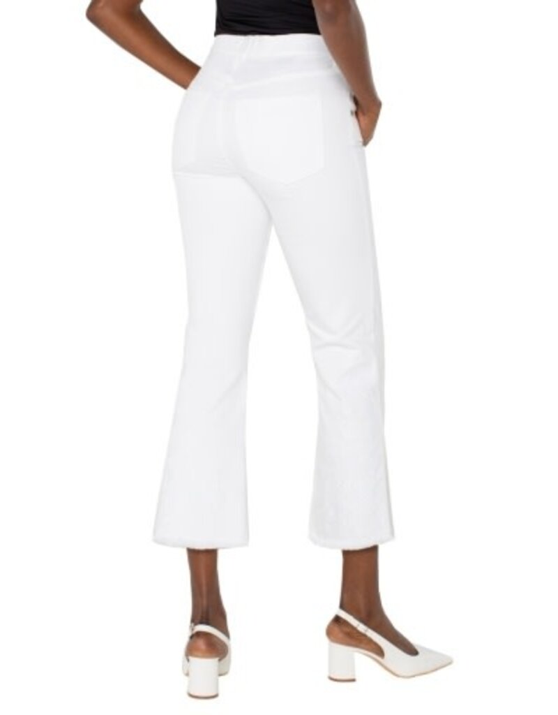 Liverpool Los Angeles Liverpool Gia Glider Crop Flare with Fray Hem 25.5" inseam