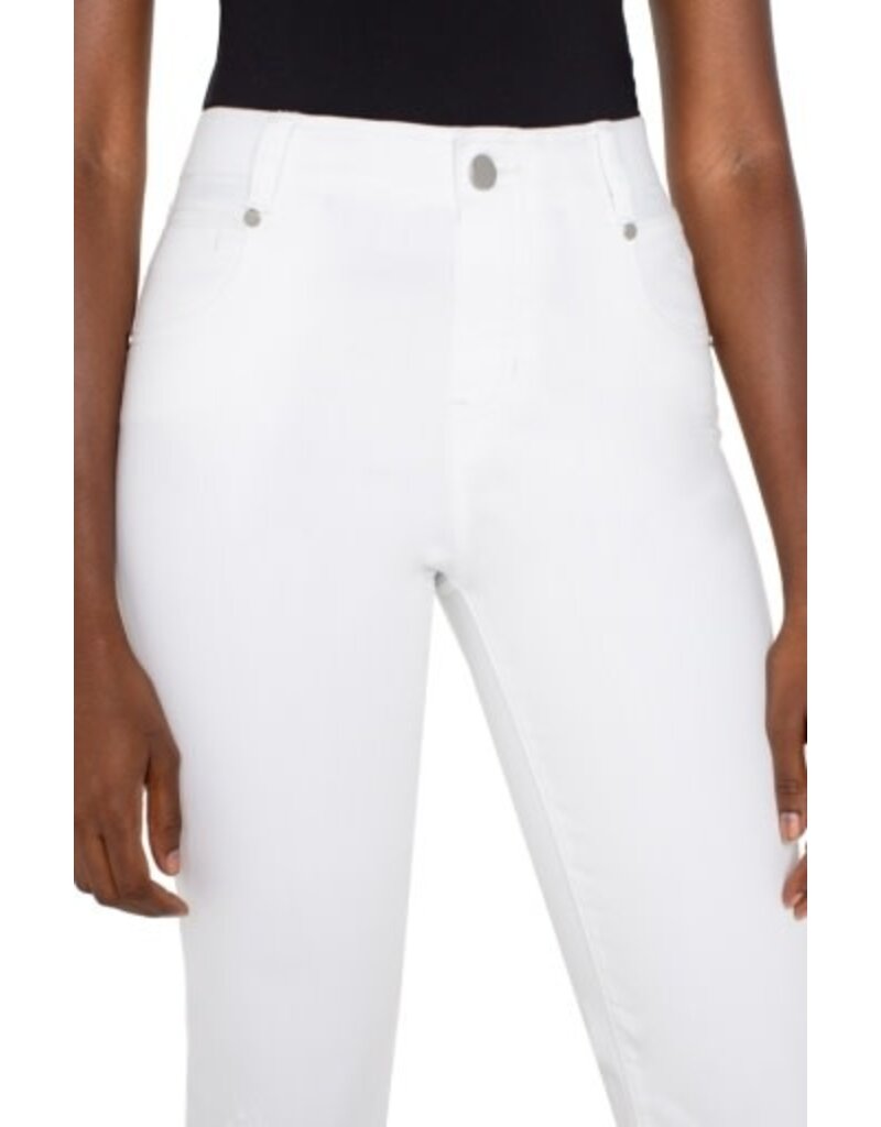 Liverpool Los Angeles Liverpool Gia Glider Crop Flare with Fray Hem 25.5" inseam