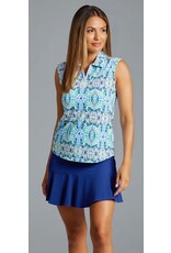 IBKul IBKul Ridley Sleeveless Polo Navy Multi