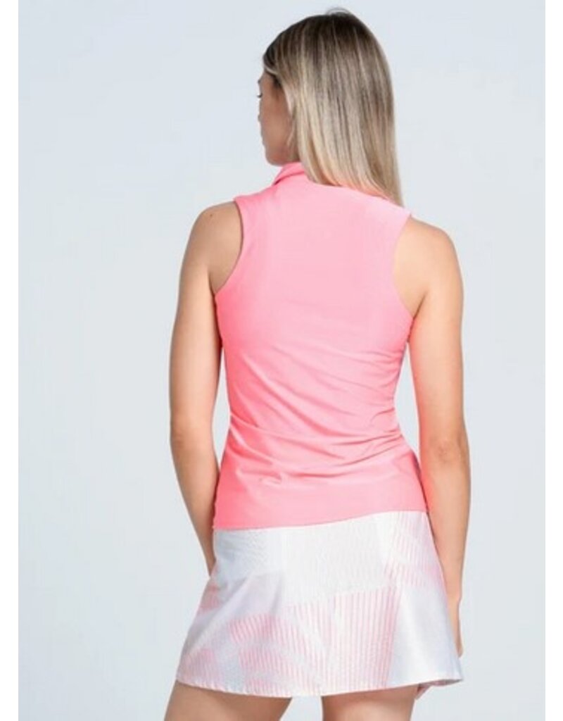 Lucky In Love Lucky in Love Fairway Zip Tank Flamingo