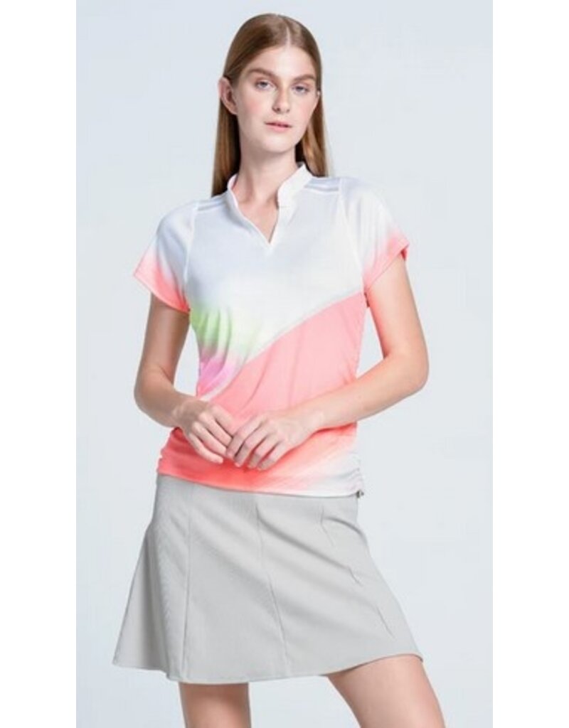 Lucky In Love Lucky in Love Spin Around Short Sleeve Top Flamingo