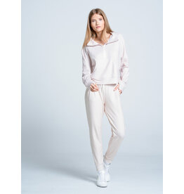 Lucky In Love Lucky In Love Renew Heather Zip Long Sleeve Beige