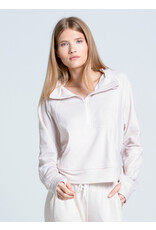 Lucky In Love Lucky In Love Renew Heather Zip Long Sleeve Beige