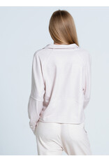 Lucky In Love Lucky In Love Renew Heather Zip Long Sleeve Beige