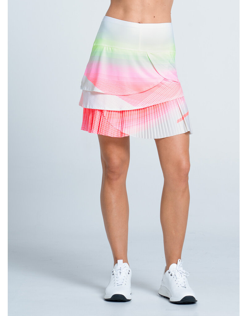 Lucky In Love Lucky In Love Sunset Spin 17.5" Pleated Skort