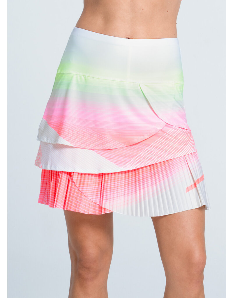 Lucky In Love Lucky In Love Sunset Spin 17.5" Pleated Skort