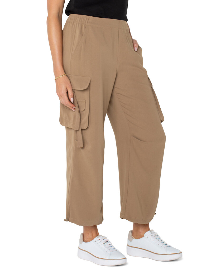 Liverpool Los Angeles Liverpool Cinch Hem Pull-on Parachute Cargo Pants 25.5in Palo Santo