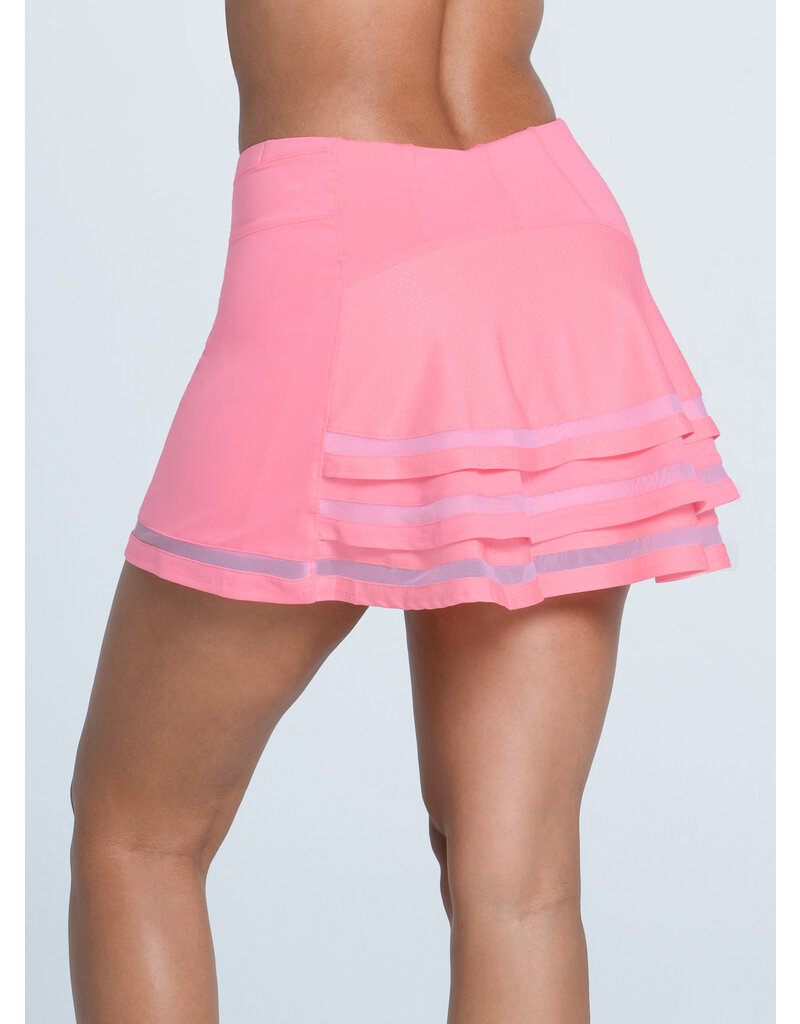 Lucky In Love Lucky In Love Hustle N Bustle Skort 14" Flamingo