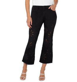 Liverpool Los Angeles Liverpool Hannah Crop Flare with Fray Hem 25.5"