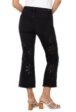 Liverpool Los Angeles Liverpool Hannah Crop Flare with Fray Hem 25.5"