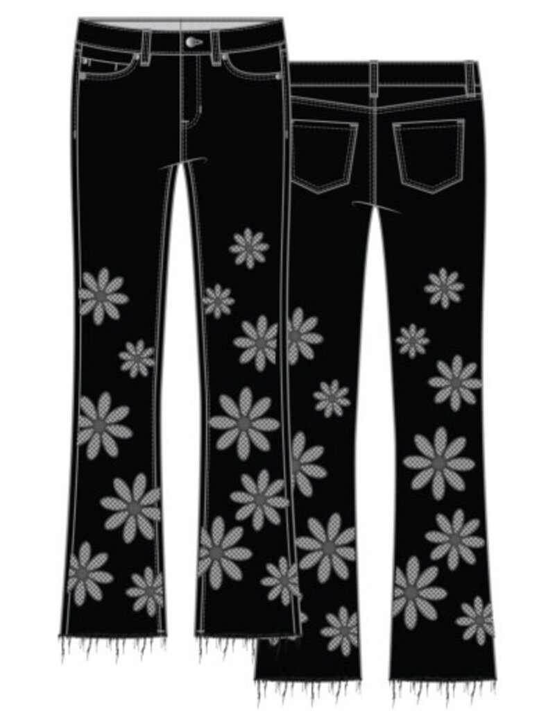 Liverpool Los Angeles Liverpool Hannah Crop Flare with Fray Hem 25.5"