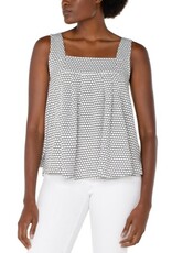 Liverpool Los Angeles Liverpool Sleeveless Square Neck Knit Top