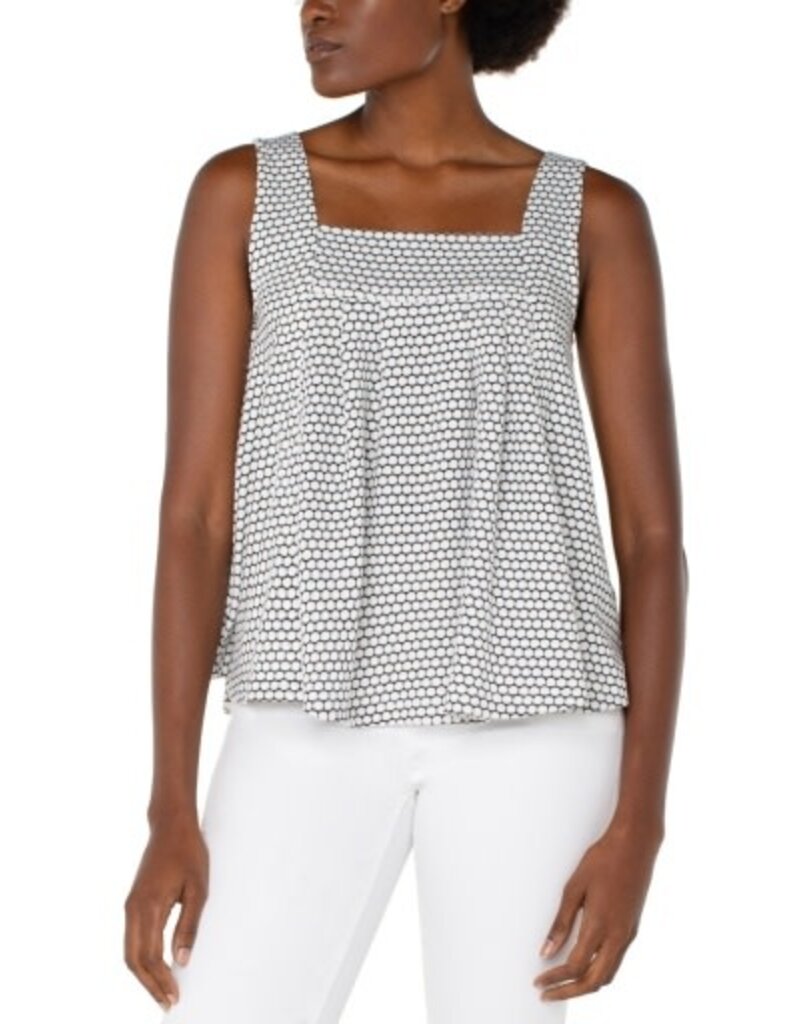 Liverpool Los Angeles Liverpool Sleeveless Square Neck Knit Top