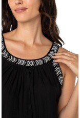 Liverpool Los Angeles Liverpool Sleeveless Woven Tank with Beading