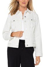 Liverpool Los Angeles Liverpool Classic Striped Jean Jacket