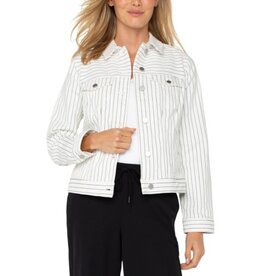 Liverpool Los Angeles Liverpool Classic Striped Jean Jacket