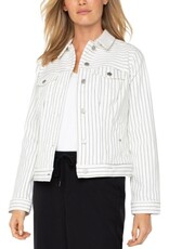 Liverpool Los Angeles Liverpool Classic Striped Jean Jacket