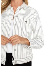 Liverpool Los Angeles Liverpool Classic Striped Jean Jacket
