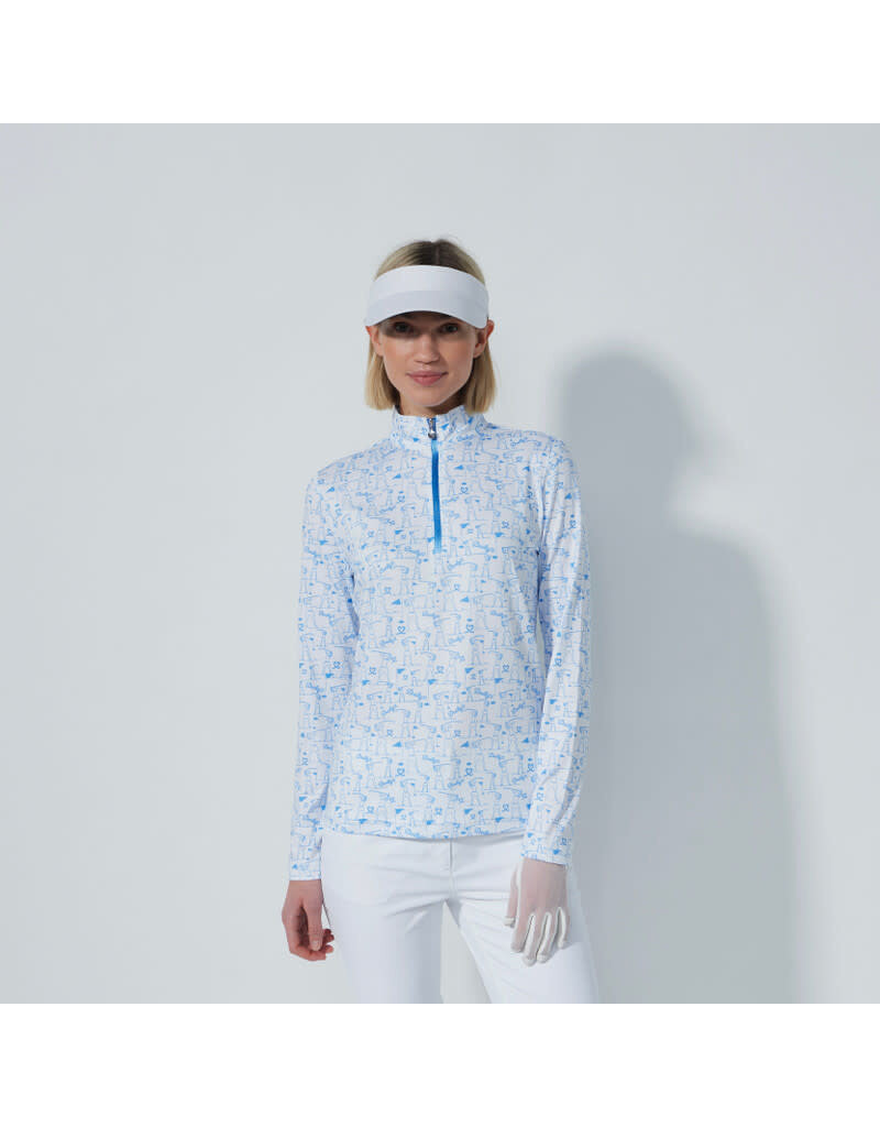 Daily Sports Daily Sports Tempo Long Sleeve Mock Neck Sky Blue