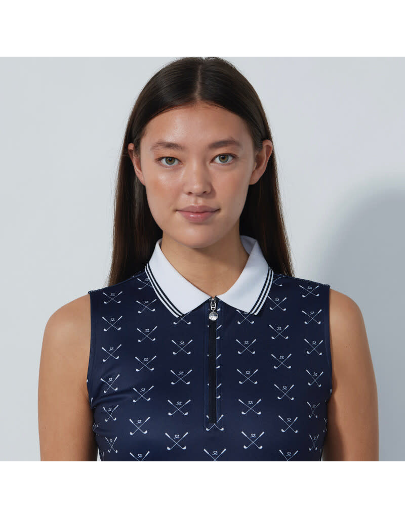 Daily Sports Daily Sports Clubs Sleeveless Polo Navy