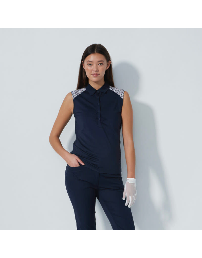 Daily Sports Daily Sports Chic Sleeveless Polo Navy