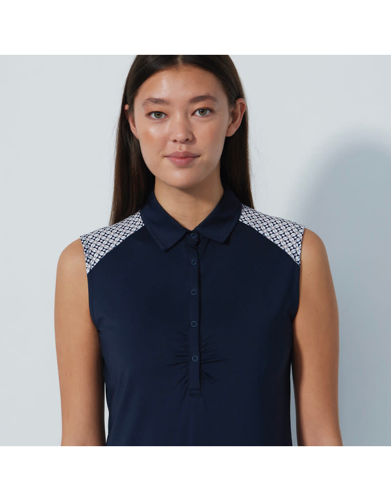 Daily Sports Daily Sports Chic Sleeveless Polo Navy