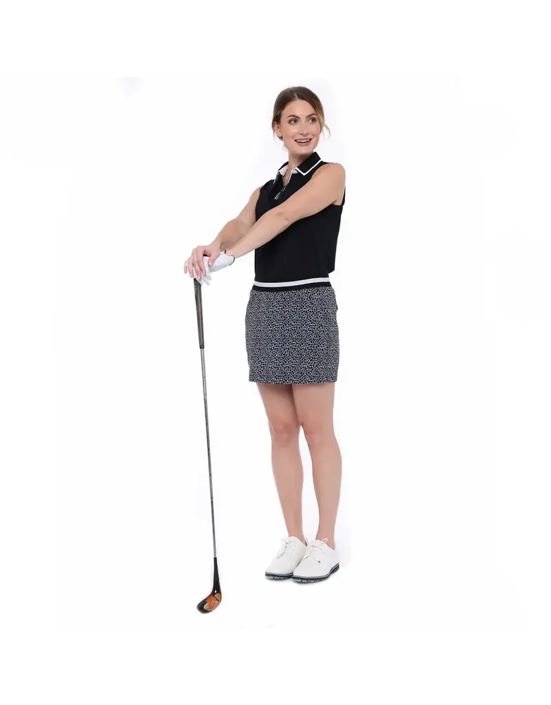 Belyn Key Belyn Key Birdie Sleeveless Polo Onyx Chalk
