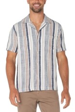 Liverpool Los Angeles Liverpool Men's Short Sleeve Button Up Camp Shirt