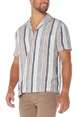 Liverpool Los Angeles Liverpool Men's Short Sleeve Button Up Camp Shirt