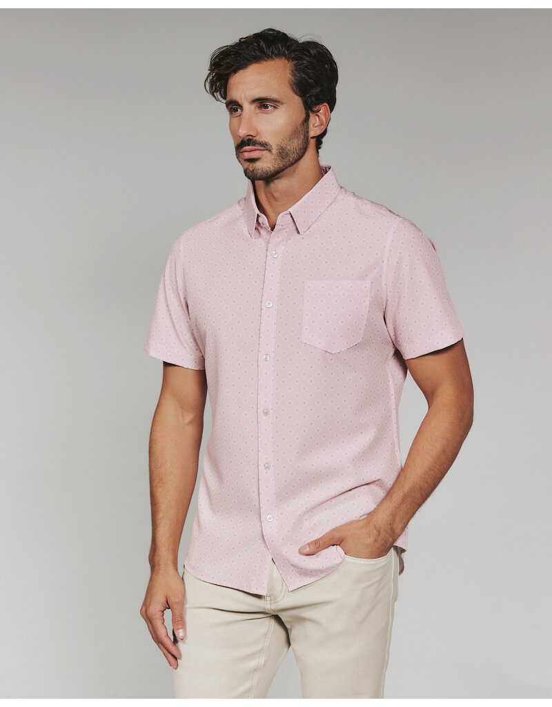7 Diamonds 7 Diamonds Kanan Short Sleeve Shirt Rose