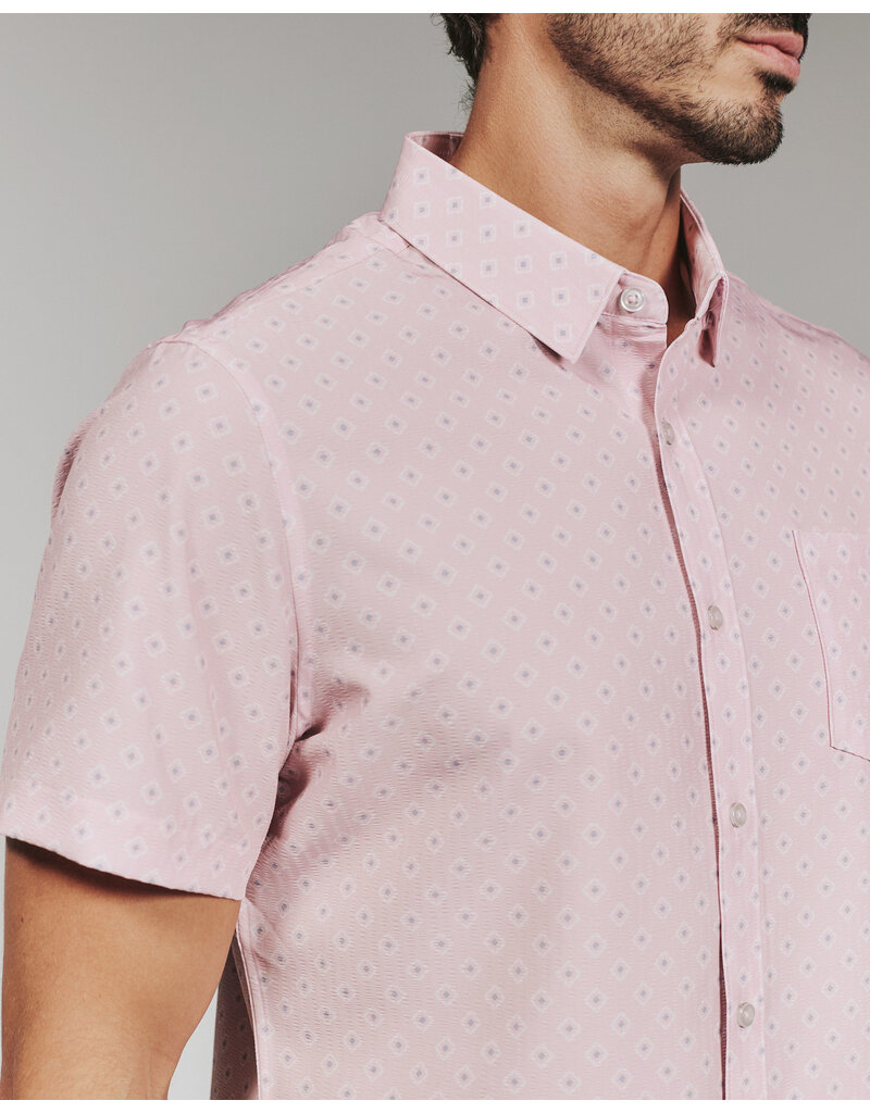 7 Diamonds 7 Diamonds Kanan Short Sleeve Shirt Rose