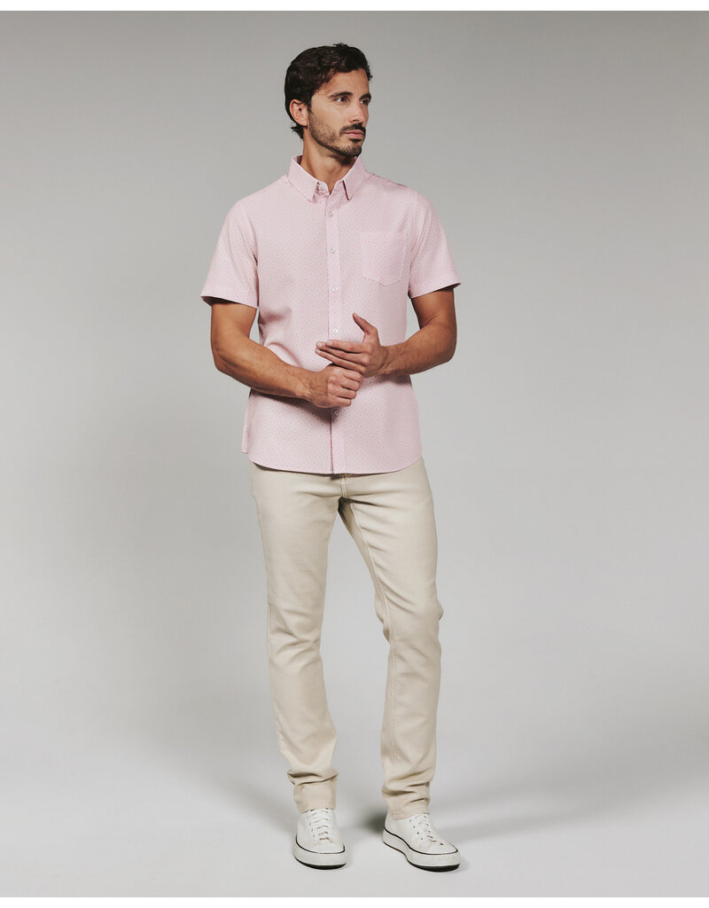 7 Diamonds 7 Diamonds Kanan Short Sleeve Shirt Rose