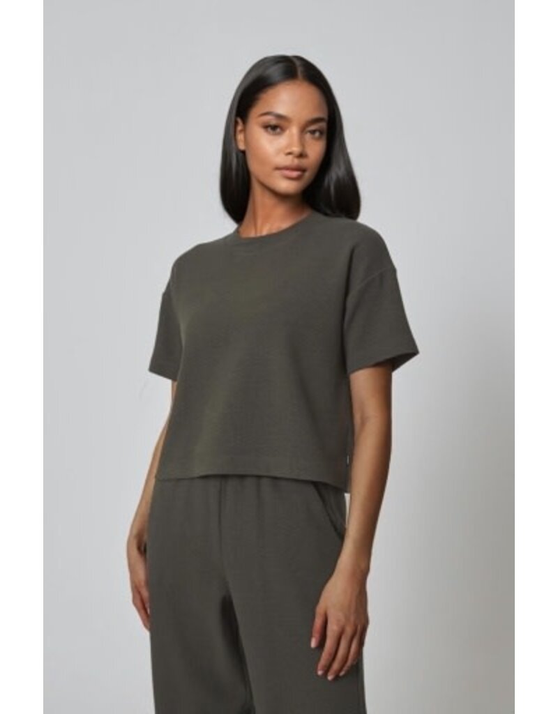 MPG Sport MPG Sport Solace Textured Short Sleeve Sweatshirt